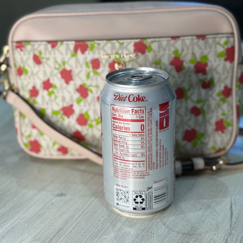 Michael Kors Pink Crossbody Bag with Red Strawberry Print - Picture 7 of 14